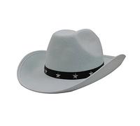 12 X WHITE COWBOY STUDDED HAT FANCY DRESS ACCESSORY COWGIRL HAT WILD WEST BULK ** PLEASE BE AWARE COWBOY HATS MAY HAVE MARKS ON **
