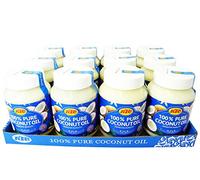12 X Wholesale Job LOT Price KTC 500ML JAR 100% Pure Coconut Oil Hair Body Skin Oil Conditioner MOISTURIS (Pack of12)