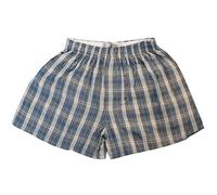 12 x Woven Classic Cotton Blend Loose Boxer Shorts with Elastic Waist Band Underwear Size:Small