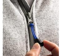 12 x Zipper Pulls - Blue 6cm Tie On Zip Pulls Dressing Aid for Arthritic Hands or Weak Grips - Perfect for Clothing, Boots, Bag, Handbags and Luggage