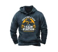 (12, XL) Vintage Men's Hoodie Yellowstone Park 3D Print Pullover Y2K Men's Tops Street Fashion Oversized Hoodie Casual Men's Clothing