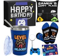12 Year Old Boy Birthday Gift Ideas, Funny Gamer Birthday Gift Set for 12th Boys, Twelve Years Old Gamepad Gifts Ideas for Boys Son Grandson Nephew Friend Video Game Lovers