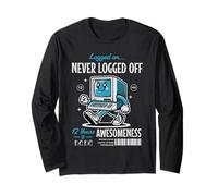 12 Year Work Anniversary Funny Computer Corporate Milestone Long Sleeve T-Shirt