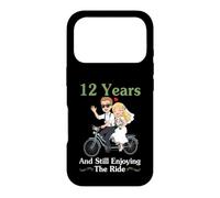 12 Years And Still Enjoying The Ride Wedding Bike Couples Case for iPhone 17 Pro