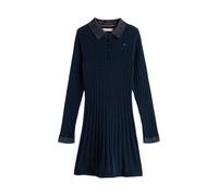 (12 Years, Dark Navy) Tommy Hilfiger Girls Cable Knit Long-Sleeved Sweater Dress