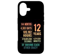 12 Years Married Funny 12th Wedding Anniversary Case for iPhone 17
