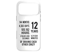 12 Years Married Funny 12th Wedding Anniversary Case for iPhone 17 Pro Max