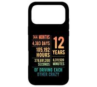 12 Years Married Funny 12th Wedding Anniversary Case for iPhone 17 Pro Max