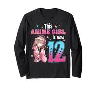 12 Years Old Girl Kawaii Gifts Anime Girl 12th Birthday Kids Long Sleeve T-Shirt