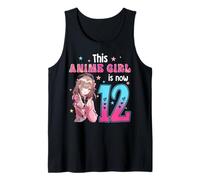 12 Years Old Girl Kawaii Gifts Anime Girl 12th Birthday Kids Tank Top