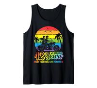 12 Years We Still Do Ride Together Love Forever Anniversary Tank Top