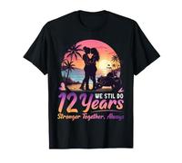 12 Years We Still Do Stronger Together Lesbian Anniversary T-Shirt
