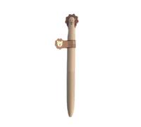 12-Zoo Plush Pen Cute Healing Double Bead Quick Dry Pen-Lion King -0.5mm