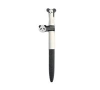 12-Zoo Plush Pen Cute Healing Double Bead Quick Dry Pen-Panda -0.5mm