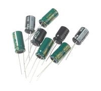 120 125 Pcs Capacitor 1uF - 2200uF Aluminum Electrolytic Capacitors 16V 25V 50V Capacitors Assortment Kit