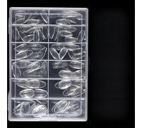 120 / 140pcs Coffin Nails Tips for Quick and Stylish 3D Diamonds Acrylic Extensions Fashion Designs for Women Short Ballet
