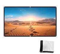 120/150/200/250 Inch Portable Outdoor Projector Screen - 16:9 HD Foldable Anti-Crease Screen for Home Theater & Outdoor Movies Ideal for Backyard Parties & Cinema Experience