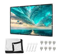 120" 16:9 HD 4K Portable Outdoor Projection Screen - Foldable Wrinkle-Free Movie Screen for Home Theater Parties & Events - Compatible with All Projectors