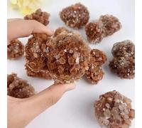 120-180g 1pc Orange Aragonite Crystal Nepheline Cluster Irregular Rough Stone for Fengshui Decorati