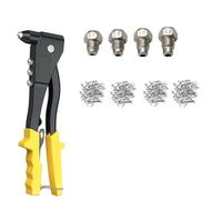 120/200/400/600PCS Heavy Duty Riveter Tool Set Hand Blind Rivet Pliers DIY Rivets Nut Automotive Tools for Thick Sheet Steel(400pcs and Tool)