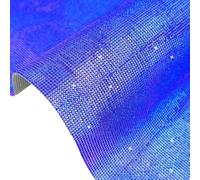 120 * 200MM Iridescent Navy Blue Rhinestone Stickers Sheet,Self-Adhesive Dazzle Crystal Stickers.Sticky Glass Rhinestone for Glitter Decoration