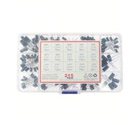 120/215pcs 15 types 1uF-470uF/0.1uF-330uF Electrolytic Capacitor Assorted Kit 16/25/50V Aluminum Electrolytic Capacitor Set IDGTTLDF(215pcs 0.1uF-330uF)