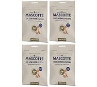 120-2400 x MASCOTTE By BULL BRAND Bio Paper Filter Tips | Premium 6MM Unbleached 19mm X-LONG SLIM Cigarette Filters (4 x Packs (480 Unbleached Filter Tips))