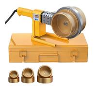 120-330°C Plastic Pipe Welding Tool Kit with 3 Dies, PVC Pipe Bender and Welder for Water Pipe, Electrical Conduit Heating & Straightening 75-110 Die Head
