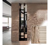 120 * 60 CM 3D Decorative Wall Paneling, Facing Stone Look Wall Panel Covering Kit 1/3/5/8/10 Pcs, Waterproof and Flame Retardant Wallpaper(Gray-d,10pack)