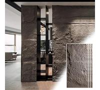 120 * 60 CM 3D Decorative Wall Paneling, Facing Stone Look Wall Panel Covering Kit 1/3/5/8/10 Pcs, Waterproof and Flame Retardant Wallpaper(Gray-b,3pack)