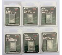 120 Barbless Eyed Hooks size 8,10,12,14,16,18 carp/coarse fishing