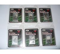 120 barbless eyed hooks size 8 fishing/angling