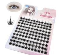 120 Bundles Volume Lashes Individual Thick Little Devil False Eyelashes Single Cluster Segmented Natural Eyelash Extension Makeup Tool (Little Devil-Pink, 12mm)