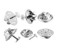 120 Butterfly Pins, 9mm Length, Delicate Pin Badge Backs, Suitable for DIY Crafts, Jewelry Making or Alternative Clutch Tie Tacks (Silver)