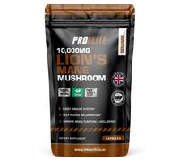 Lions Mane Mushroom Supplement 10,000mg - 120 Capsules Vegan High Strength 20:1 Extract Lions Mane Capsule Not Powder or Tablets Made in The UK by PROELITE