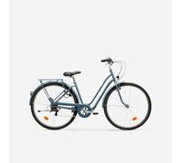 120 City Bike With Step-through Frame - Blue