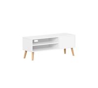 120 cm Wide TV Stand Cabinet, for TVs up to 55 Inches, White