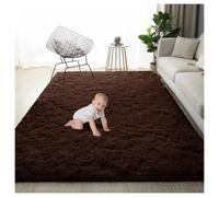 (120 cm x 170 cm (4ft x 5ft 8")-Area Rugs) Shaggy Rugs Brown Soft Fluffy Non Slip Large Rugs