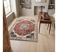 (120 cm x 170 cm (4ft x 5ft 8")- Small Area Rug/Carpet., WHISPER/CREAM RED- CASHMERE RUG) Large Traditional Rugs Living Room Carpet Door Mat