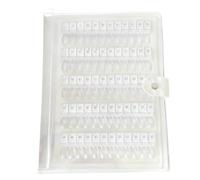120 Colors Nail Swatches Book, Gel Polish Color Display with Strong Attachment Force, Includes 60 Pcs Detachable Nail Pieces, Nail Art Salon Display Booklet, 11 x 8.1 in / 28 x 20.5 cm, White