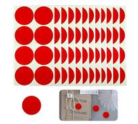 120 Coloured Dot Stickers, Waterproof Removable Labels for Office, School, Warehouse Organization Red 2" Diameter