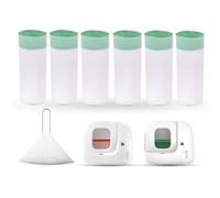 120 Count (6 Rolls) Replacement Trash Bags Compatible with PETKIT PuraMax/PURA X Automatic Self-Cleaning Litter Box, Durable Drawstring Litter Box Trash Bags, Durable Leak-proof - 19.69" * 16.14"