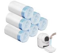 120 Count Extra Large Cat Litter Box Liners, Cat Litter Waste Receptacles Bags for Cleanpethome Self-Cleaning Cat Litter Box