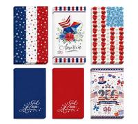 120 Count Patriotic Guest Towels, 4.5 x 8 Inch Red White Blue Paper Napkins | Six Patriotic Flag Star and Floral Designs for July 4th, Memorial Day, Veterans Day, Barbecue, Picnic and Party Table Setting