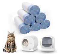 120 Count Self-Cleaning Cat Litter Box Liners Bag, Compatible with MeoWant-SCO1 and MeoWant-SCO2, Thick Heavy Duty Drawstring Replacement Cat Litter Box Liners-18"x 12.6"