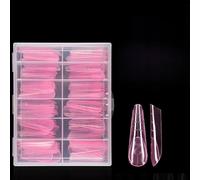 120 Counts Transparent False Nails Without Paper Form Fast Application Manicure Tool Suitable for Various Occasion Acrylic Nails Forms