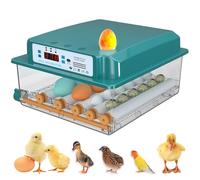 120 Egg Incubator with Automatic Turning, Temperature & Humidity Control, 5 Modes for Chicken, Duck, Quail