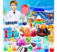 120+ Experiments Science Kits for Kids Age 6 7 8 9 10 11 12+ Educational STEM Toys Gifts for Boys Girls,Volcano,Fizzy Reaction,Chemistry Set,Color