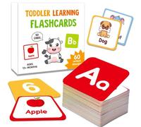 120 Flash Cards For Toddlers, First Words Flash Cards for Kids, Alphabet Numbers Letters Preschool Activities Ages 2-6, Preschool Speech and Language Delay Educational Learning Toy Cards