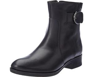 £120 GEOX D FELICITY ABX B SIZE 3 36 BLACK WATERPROOF FLAT LEATHER ANKLE BOOTS